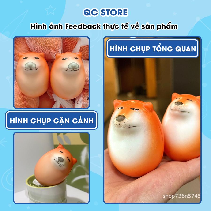 Đồ chơi Squishy Mochi bóp xả stress siêu mềm cute vô tri giải trí nhân vật Chó Shiba Inu QC Store-duoc-ban-tai-QC Store