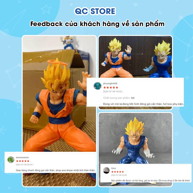 Mô hình tĩnh Dragonball Songoku Goku Vegeta Vegito chiến đấu đồ chơi anime decor 3d tĩnh quà tặng bạn trai gái QC Store-duoc-ban-tai-QC Store