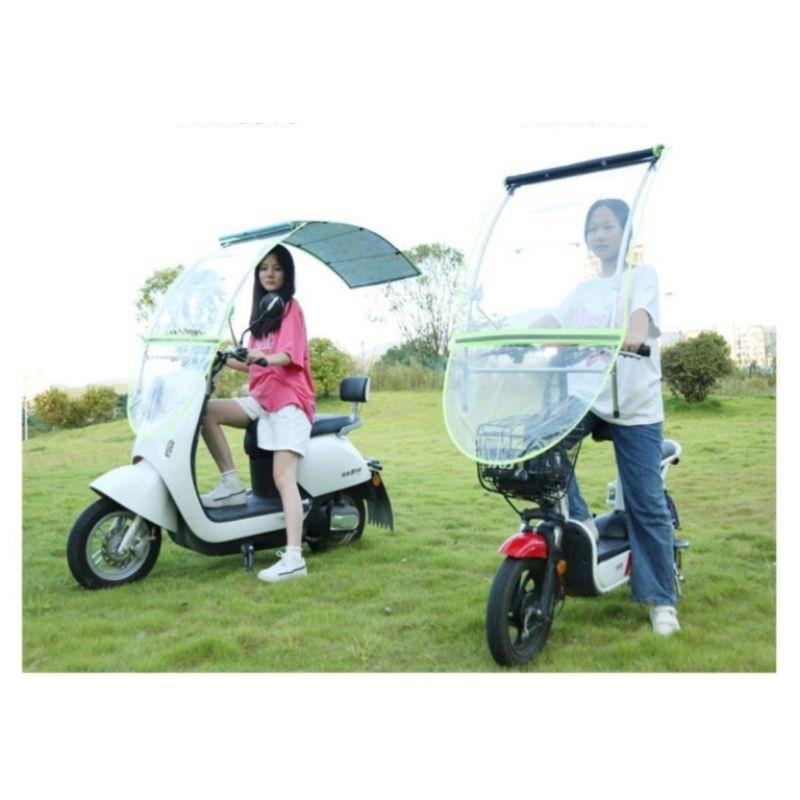 Mái che xe máy, phụ kiện xe máy, mái che, bạt phủ xe máy, bạt che xe máy, áo trùm xe máy, bạc che xe máy gấp gọn 780-duoc-ban-tai-Mái che xe máy và xe điện Thiên Linh