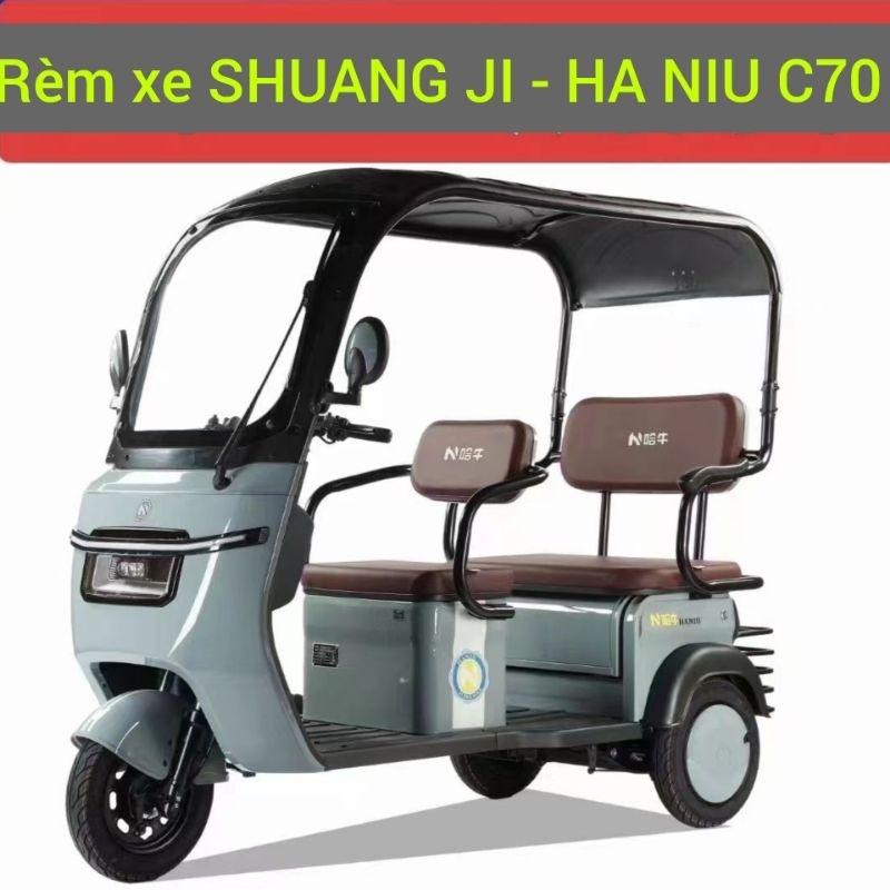 Trùm xe điện 3 bánh SHUANG JI - HA NIU C70 (chỉ trùm, không bao gồm xe và mái che)-duoc-ban-tai-Mái che xe máy và xe điện Thiên Linh