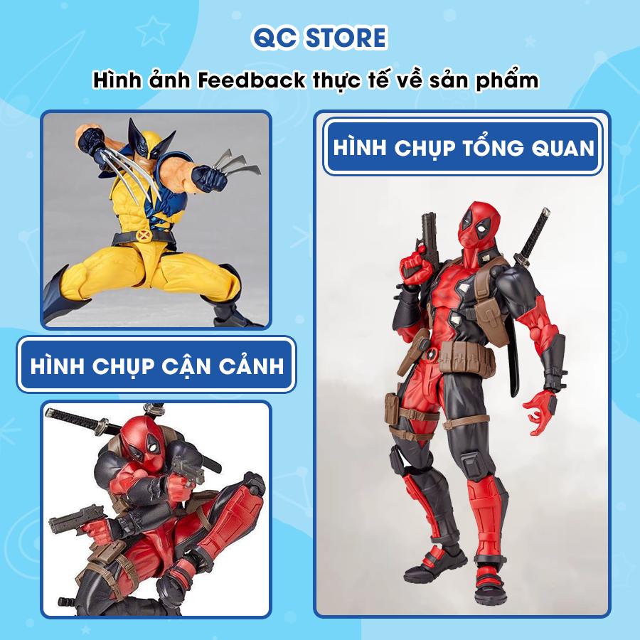 Mô hình Deadpool SHF người sói wolverine venom canage marvel revotech có khớp đồ chơi cử động decor to cao 20cm QC Store-duoc-ban-tai-QC Store