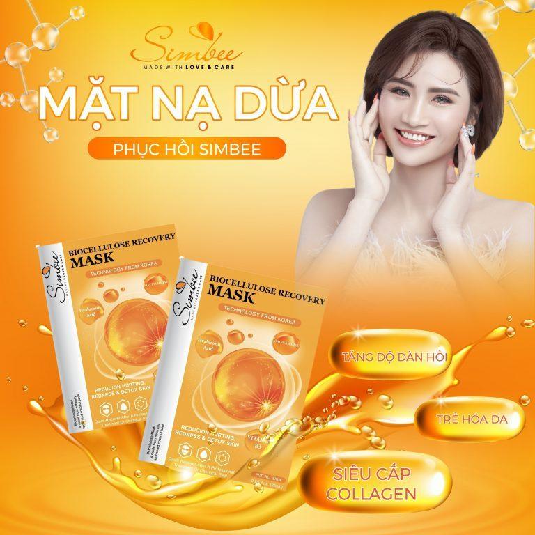 Mặt nạ dừa sinh học Simbee - Mặt nạ từ dừa xiêm bến tre và dưỡng chất quý giá Skincare-duoc-ban-tai-Minh Nguyệt Mall