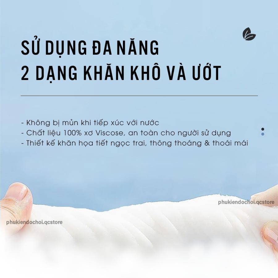 Khăn giấy khô Simha đa năng lau mặt và lau tay túi rút 186 tờ dạng rút 100% vải viscose dùng 1 lần an toàn cho bé-duoc-ban-tai-QC Store