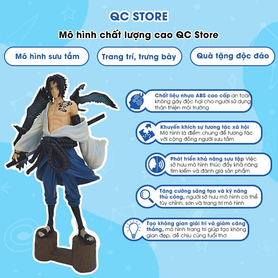 Mô hình nhân vật uchiha sasuke có quạ tĩnh nhân vật decor  kích thước 27cm full box làm quà tặng bạn trai QC Store-duoc-ban-tai-QC Store
