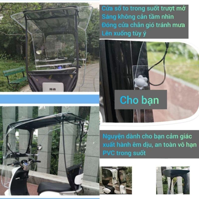 Che xe máy nắng mưa, tấm che nắng xe máy, che nắng xe máy, che xe máy, mái che xe máy, mái che xe máy gấp gọn 1515-duoc-ban-tai-Mái che xe máy và xe điện Thiên Linh
