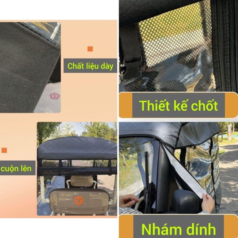 Trùm xe điện 3 bánh SHUANG JI - HA NIU C70 (chỉ trùm, không bao gồm xe và mái che)-duoc-ban-tai-Mái che xe máy và xe điện Thiên Linh