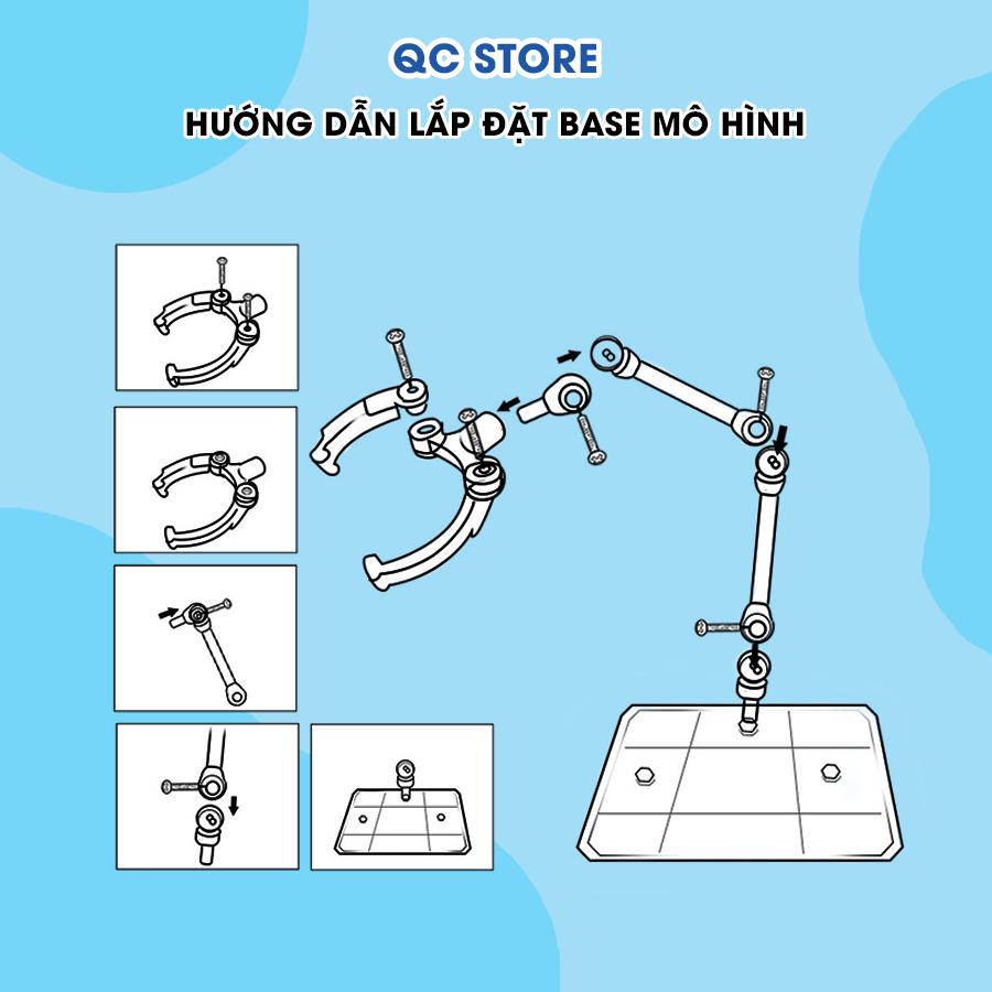 Đế Mô Hình Action Base lắp ráp cho mô hình gundam, shf, mô hình khớp QC Store-duoc-ban-tai-QC Store