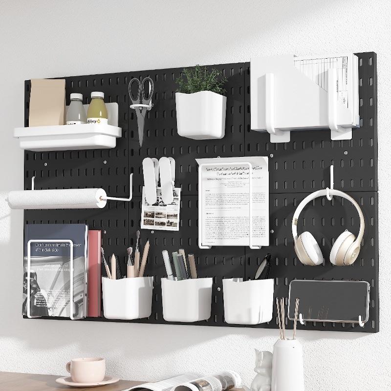 Pegboard giá kệ decor trang trí để đựng đồ nhà bếp đa năng giá treo tường dụng cụ phòng bếp kệ gia vị dán tường QC Store-duoc-ban-tai-QC Store