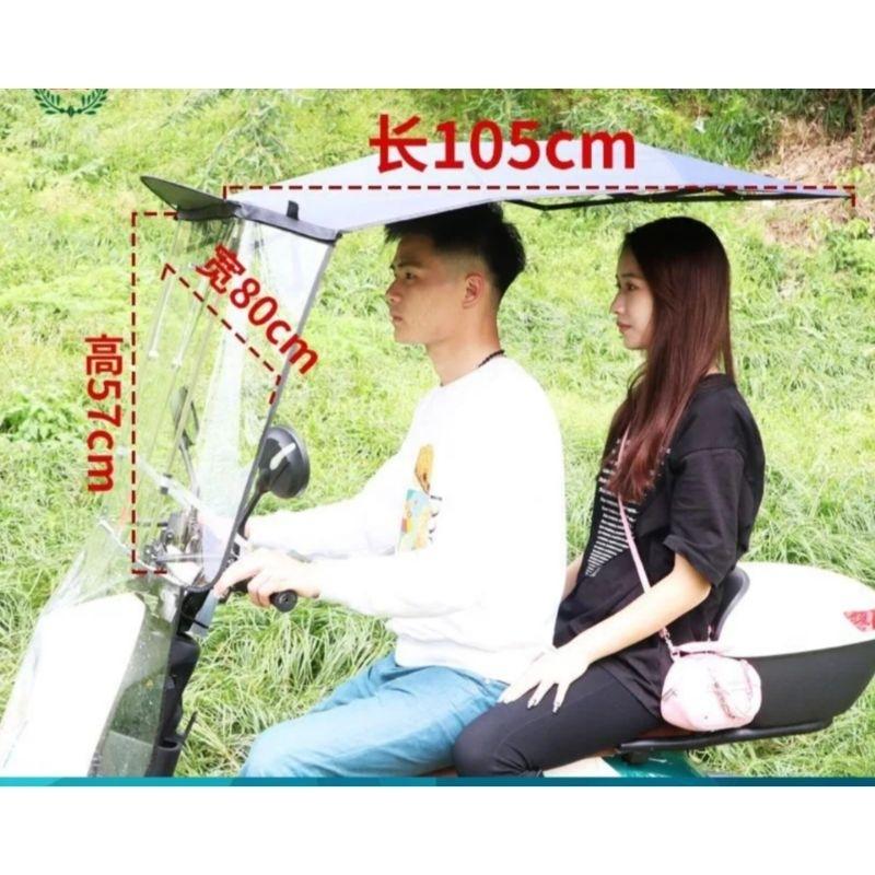 Mái che xe máy, phụ kiện xe máy, mái che, bạt phủ xe máy, bạt che xe máy, áo trùm xe máy, bạc che xe máy 870 gấp gọn-duoc-ban-tai-Mái che xe máy và xe điện Thiên Linh