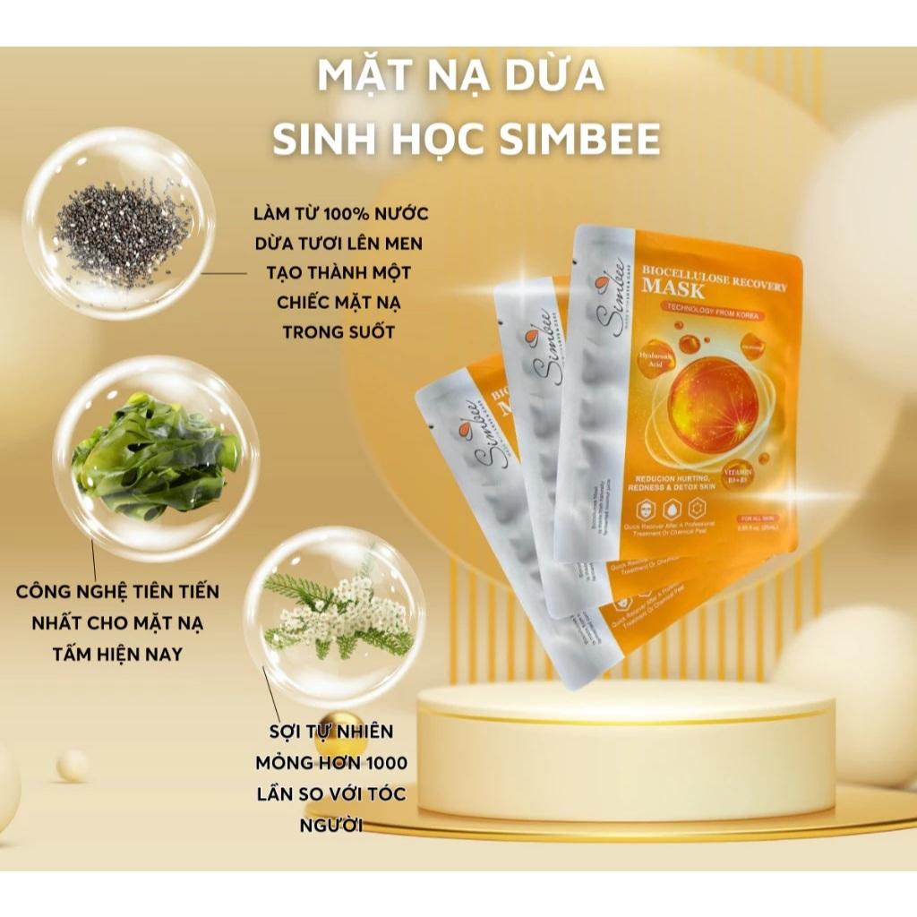 Mặt nạ dừa sinh học Simbee - Mặt nạ từ dừa xiêm bến tre và dưỡng chất quý giá Skincare-duoc-ban-tai-Minh Nguyệt Mall