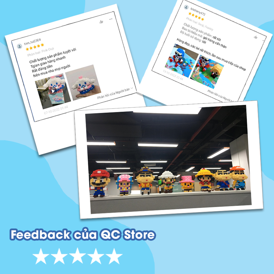 Bearbrick mini Mô hình lắp ráp xếp hình ghép hình nhân vật anime 3d nhỏ giá rẻ cho bé trai QC Store-duoc-ban-tai-QC Store