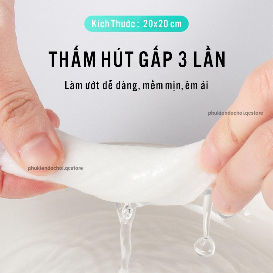 Khăn giấy khô Simha đa năng lau mặt và lau tay túi rút 186 tờ dạng rút 100% vải viscose dùng 1 lần an toàn cho bé-duoc-ban-tai-QC Store