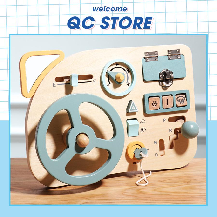 Bảng bận rộn Busyboard montessori đồ chơi giáo dục sớm thông minh lái ô tô cho bé QC Store-duoc-ban-tai-QC Store