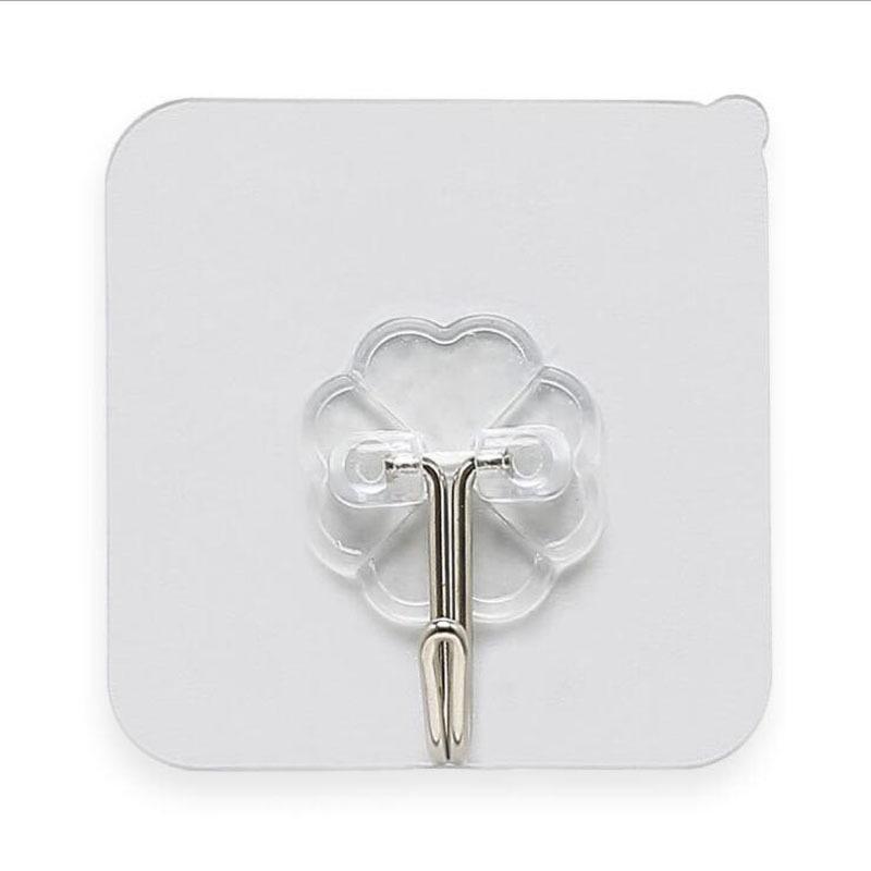 Móc treo đồ dán tường siêu bám dính bền bỉ kiểu dáng trong suốt tiện dụng 6x6cm-duoc-ban-tai-QC Store