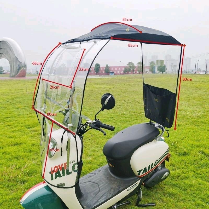 Mái che xe 2 bánh Thiên Linh có thể cuộn gấp gọn 790-duoc-ban-tai-Mái che xe máy và xe điện Thiên Linh