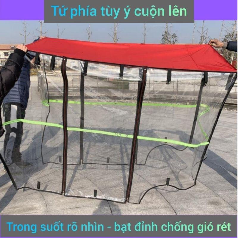 Rèm trùm mái che xe điện 3 bánh F68-PRO(Chỉ rèm trùm quây kín, không bao gồm mái che và xe) 130cm x 70cm-duoc-ban-tai-Mái che xe máy và xe điện Thiên Linh