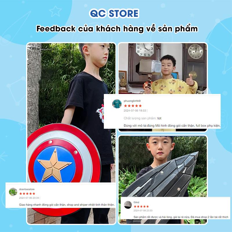 Mô hình búa Mjolnir StormBreaker của Thor vật liệu PU đàn hồi tốt kích thước 44x20x13 QC Store-duoc-ban-tai-QC Store