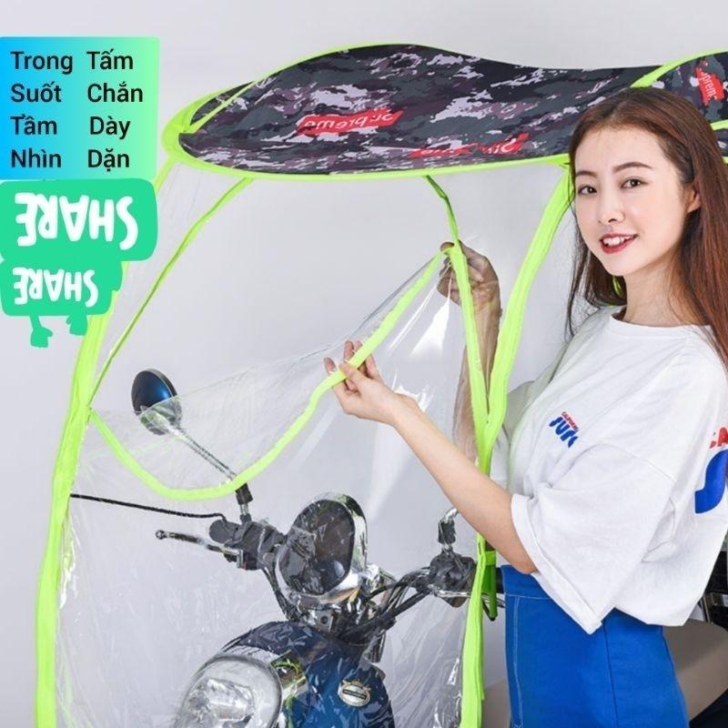 Mái che xe máy, phụ kiện xe máy, mái che, bạt phủ xe máy, bạt che xe máy, áo trùm xe máy, bạc che xe máy trùm kín 555-duoc-ban-tai-Mái che xe máy và xe điện Thiên Linh