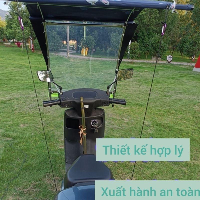 Mái che xe máy và xe đạp điện 610 có thể gập gọn-duoc-ban-tai-Mái che xe máy và xe điện Thiên Linh