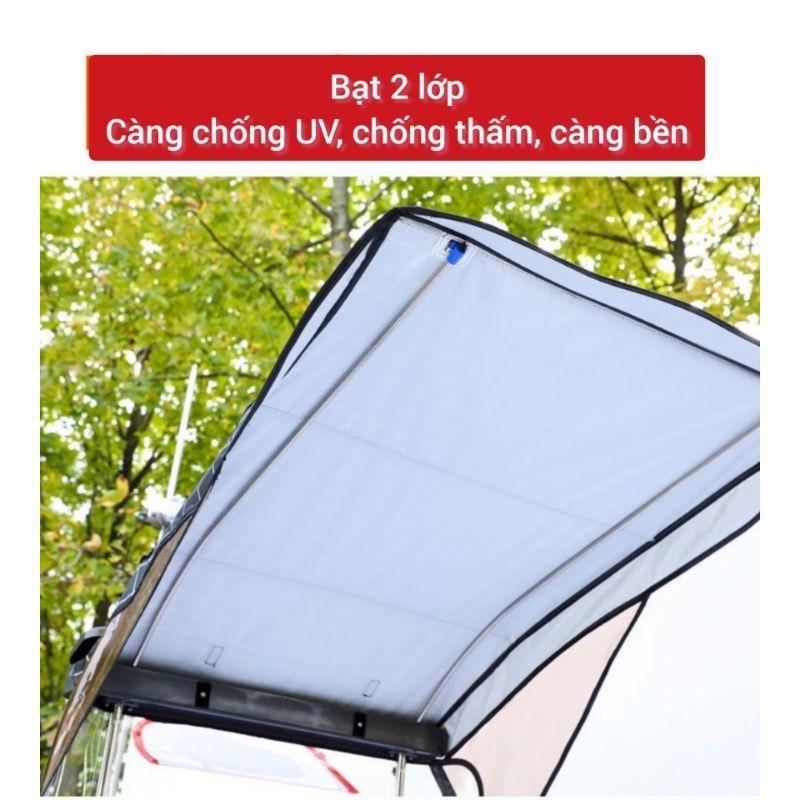 Mái che xe máy, phụ kiện xe máy, mái che, bạt phủ xe máy, bạt che xe máy, áo trùm xe máy, bạc che xe máy gấp gọn 860-duoc-ban-tai-Mái che xe máy và xe điện Thiên Linh