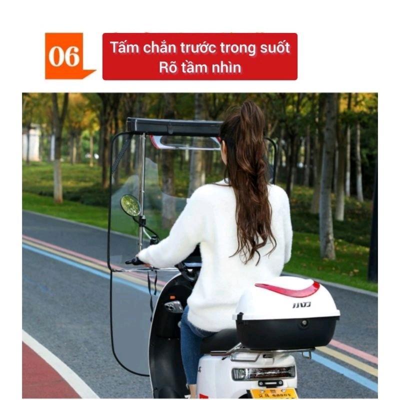 Mái che, ô che, dù che, mui che, rèm che, trùm che, bạt che xe gấp gọn trong phút mốt, phụ kiện xe 860-duoc-ban-tai-Mái che xe máy và xe điện Thiên Linh