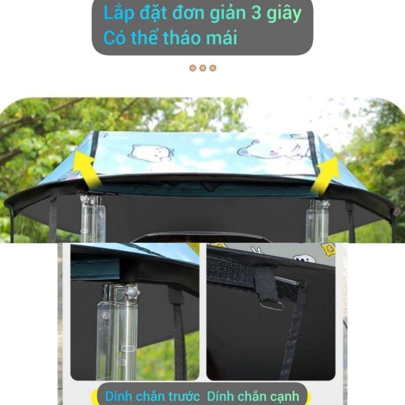 Mái che xe máy, phụ kiện xe máy, mái che, bạt phủ xe máy, bạt che xe máy, áo trùm xe máy, bạc xe cửa sổ gấu rèm cạnh 755-duoc-ban-tai-Mái che xe máy và xe điện Thiên Linh