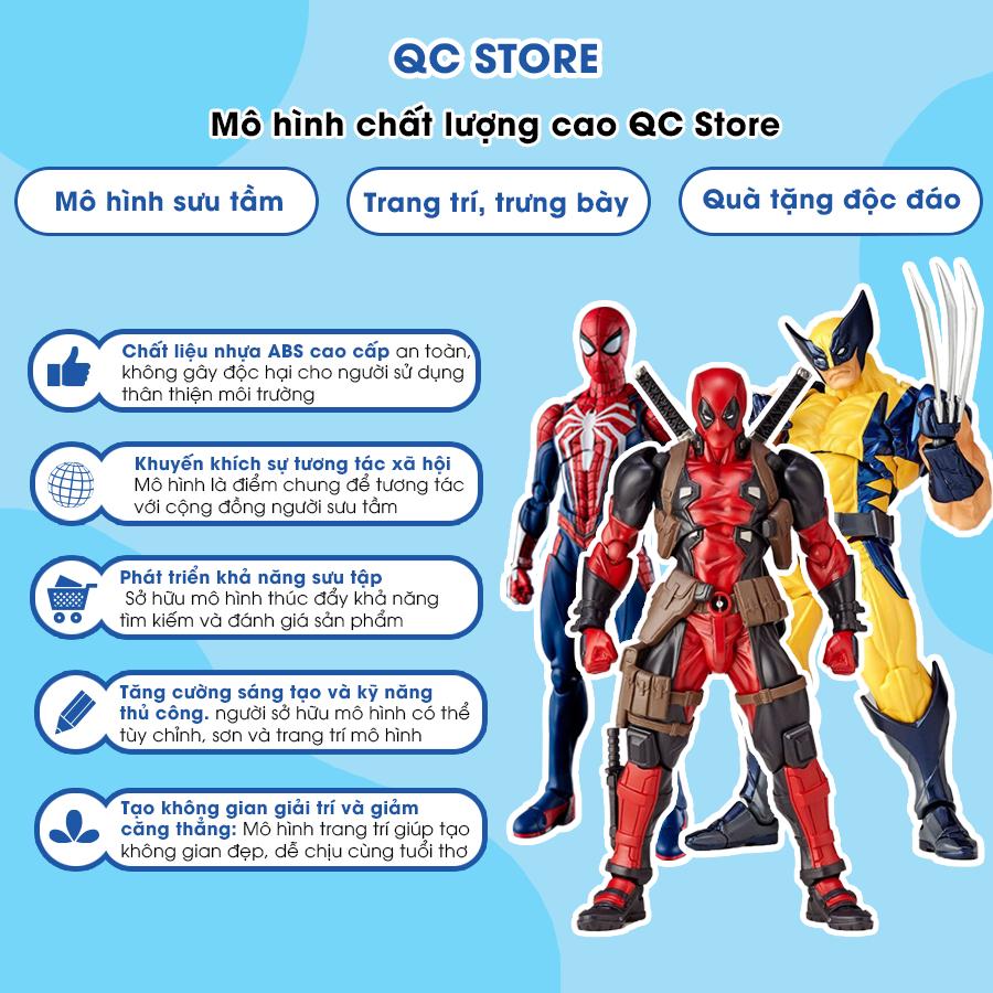 Mô hình Deadpool SHF người sói wolverine venom canage marvel revotech có khớp đồ chơi cử động decor to cao 20cm QC Store-duoc-ban-tai-QC Store