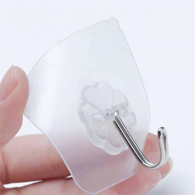 Móc treo đồ dán tường siêu bám dính bền bỉ kiểu dáng trong suốt tiện dụng 6x6cm-duoc-ban-tai-QC Store