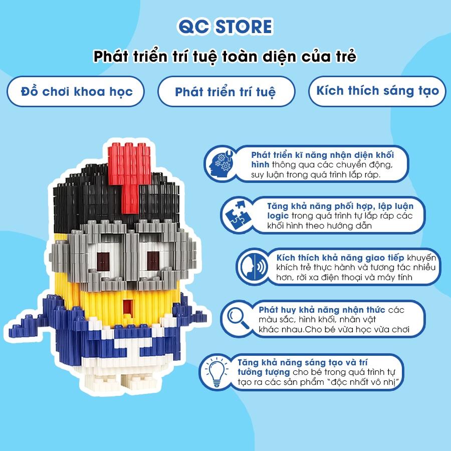 Đồ chơi lắp ráp mini minions xếp hình lắp ráp thông minh 3D cho bé Minion QC Store LGM-duoc-ban-tai-QC Store