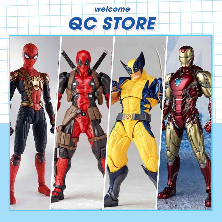 Mô hình Deadpool SHF người sói wolverine venom canage marvel revotech có khớp đồ chơi cử động decor to cao 20cm QC Store-duoc-ban-tai-QC Store