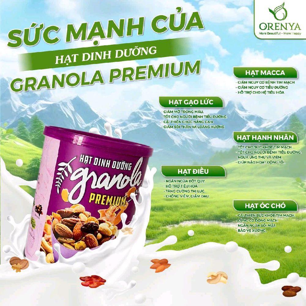 SIÊU HẠT GRANOLA PREMIUM ORENYA 500G HỘP THIẾC SIÊU GIÒN NGON-duoc-ban-tai-Minh Nguyệt Mall