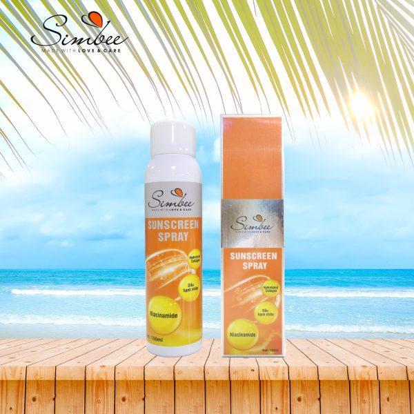 Xịt body trắng da chống nắng Simbee - Dưỡng trắng toàn thân, chống tia UV, 150ml (cho body)-duoc-ban-tai-Minh Nguyệt Mall
