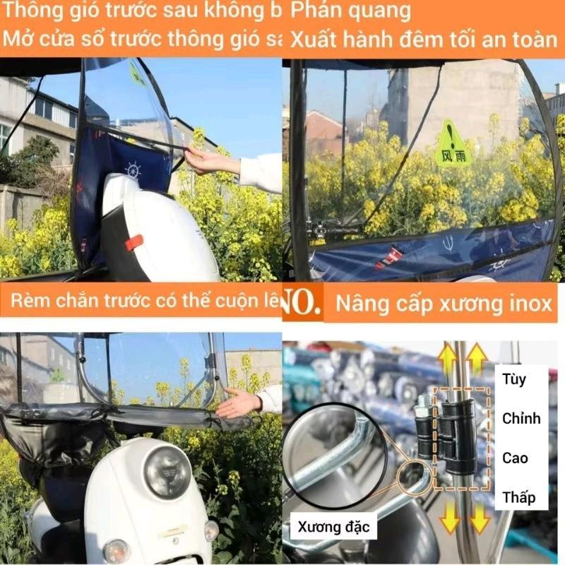 Mái che, mui che, bạt che xe có rèm cạnh 435-duoc-ban-tai-Mái che xe máy và xe điện Thiên Linh