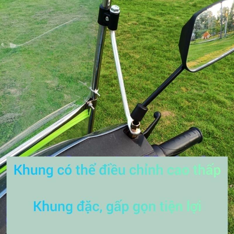 Mái che xe máy và xe đạp điện 610 có thể gập gọn-duoc-ban-tai-Mái che xe máy và xe điện Thiên Linh