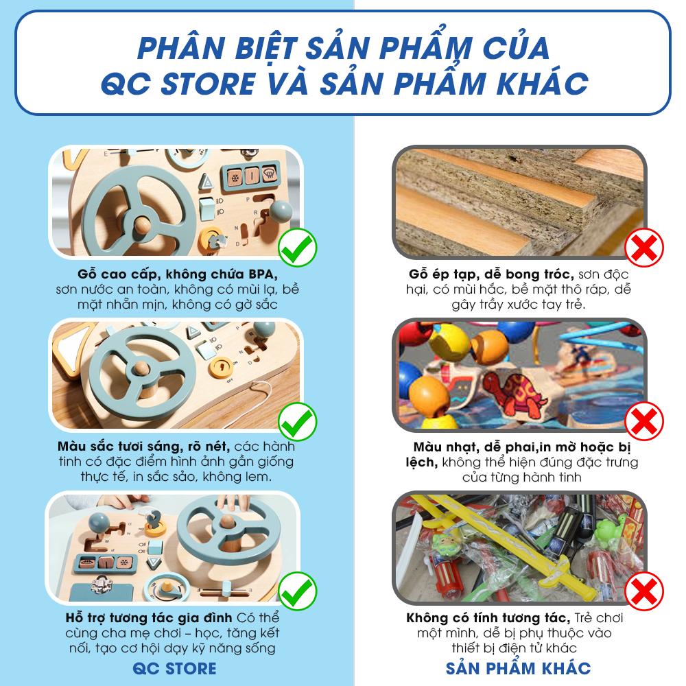 Bảng bận rộn Busyboard montessori đồ chơi giáo dục sớm thông minh lái ô tô cho bé QC Store-duoc-ban-tai-QC Store
