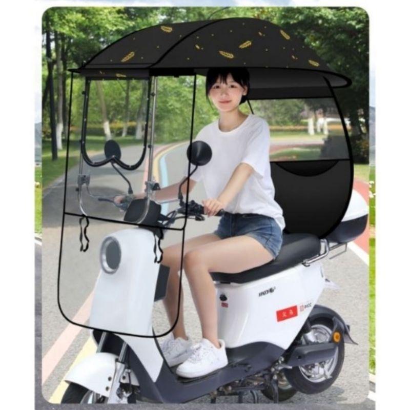 Mái che xe máy, phụ kiện xe máy, mái che, bạt phủ xe máy, bạt che xe máy, áo trùm xe máy, bạc che xe máy (mở cửa sổ) 650-duoc-ban-tai-Mái che xe máy và xe điện Thiên Linh