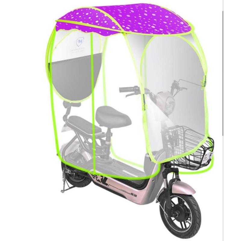 Mái che xe máy, phụ kiện xe máy, mái che, bạt phủ xe máy, bạt che xe máy, áo trùm xe máy, bạc che xe máy trùm kín 555-duoc-ban-tai-Mái che xe máy và xe điện Thiên Linh