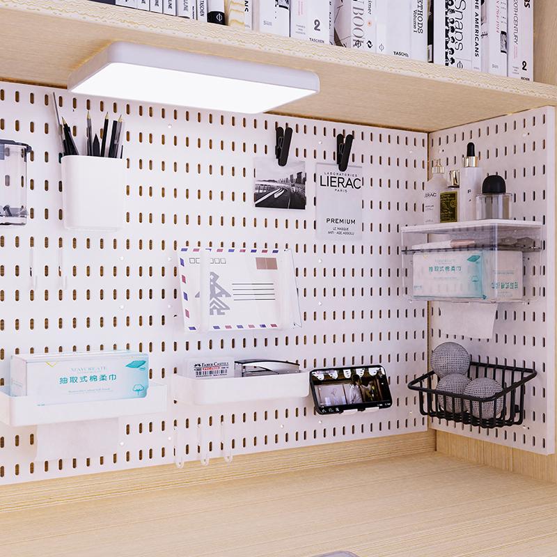 Pegboard giá kệ decor trang trí để đựng đồ nhà bếp đa năng giá treo tường dụng cụ phòng bếp kệ gia vị dán tường QC Store-duoc-ban-tai-QC Store