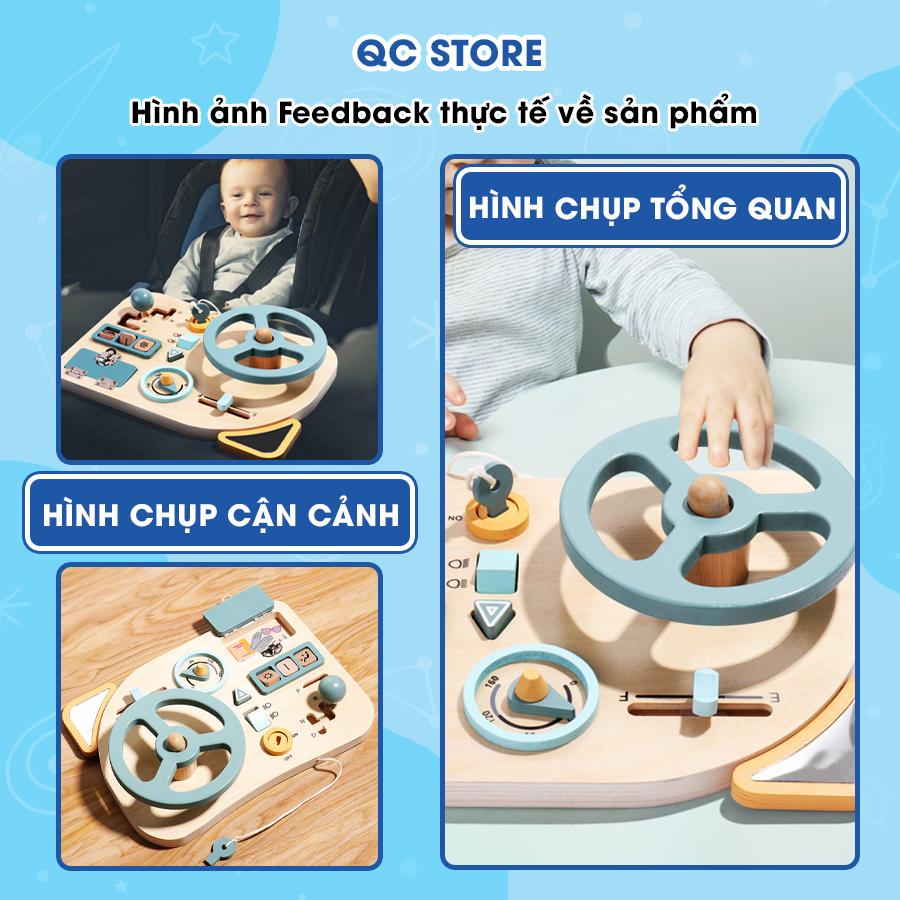 Bảng bận rộn Busyboard montessori đồ chơi giáo dục sớm thông minh lái ô tô cho bé QC Store-duoc-ban-tai-QC Store