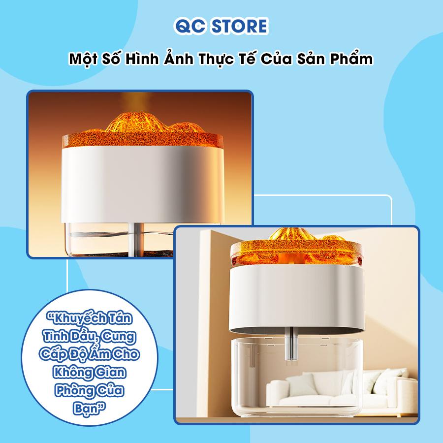 Máy xông tinh dầu phòng ngủ khuếch tán tự động ngắt làm thơm trưng bày phòng khách đuổi muỗi mini cao cấp 300ml QC Store-duoc-ban-tai-QC Store