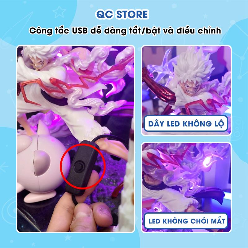 [Mẫu mới 2025] Mô hình Luffy Gear 5 One Piece to giá rẻ cao 28cm Full box có đảo LED QC Store-duoc-ban-tai-QC Store