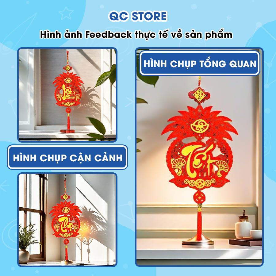 Phụ kiện trang trí phòng khách nhà ngày tết nguyên đán 2025 treo decor chúc mừng năm mới hình phúc lộc thọ QC Store-duoc-ban-tai-QC Store