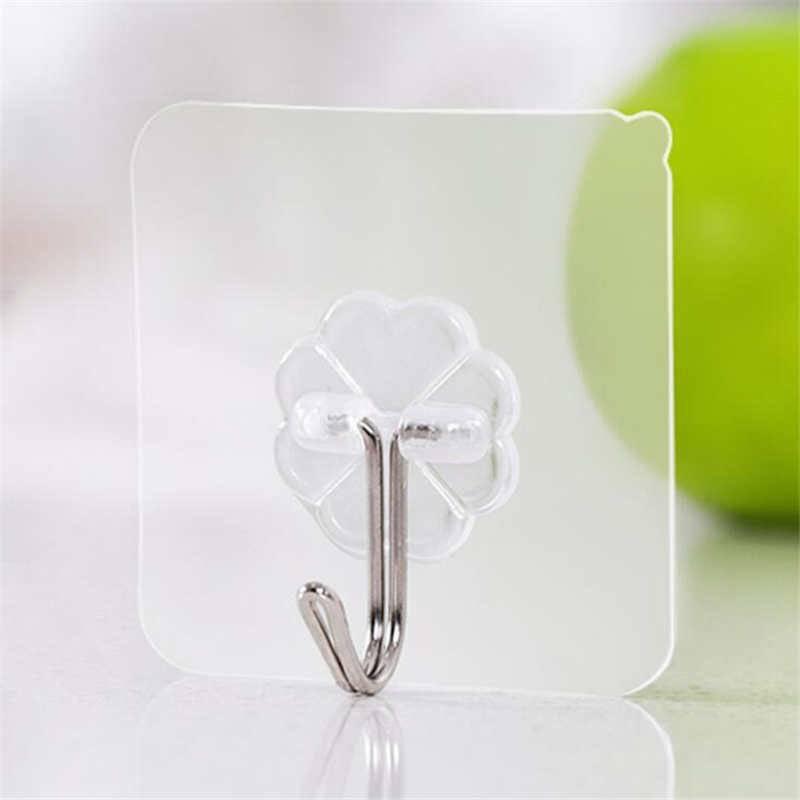 Móc treo đồ dán tường siêu bám dính bền bỉ kiểu dáng trong suốt tiện dụng 6x6cm-duoc-ban-tai-QC Store
