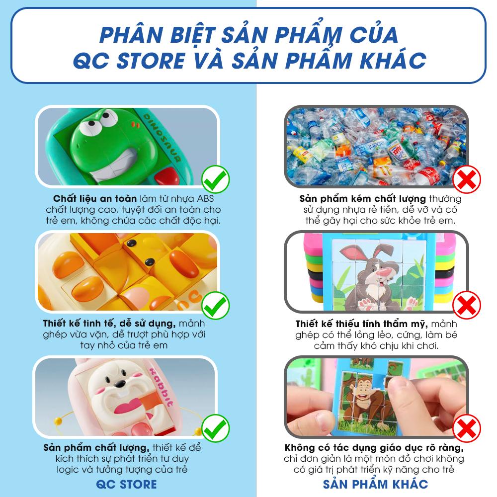 Đồ chơi trượt xếp hình thông minh 3D hình con vật đáng yêu làm quà tặng cho bé QC Store-duoc-ban-tai-QC Store