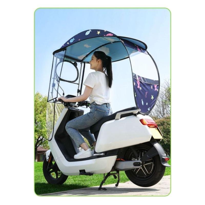 Mái che xe máy, phụ kiện xe máy, mái che, bạt phủ xe máy, bạt che xe máy, áo trùm xe máy 720 cửa sổ gấu tròn rèm cạnh-duoc-ban-tai-Mái che xe máy và xe điện Thiên Linh