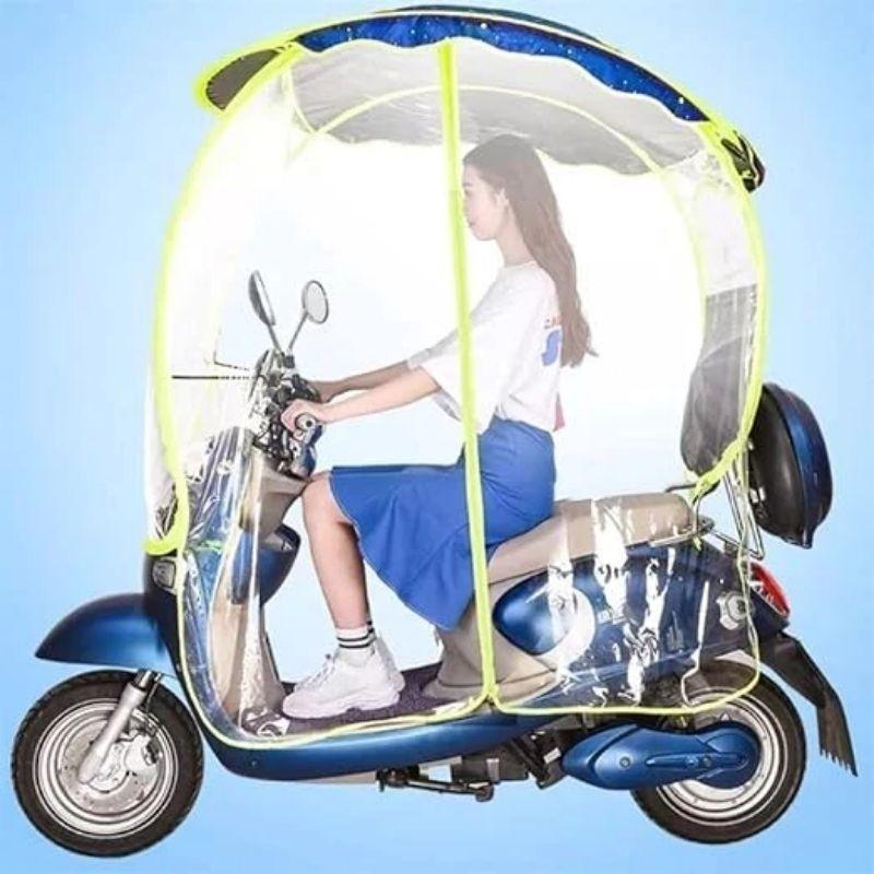 Mái che xe máy, phụ kiện xe máy, mái che, bạt phủ xe máy, bạt che xe máy, áo trùm xe máy, bạc che xe máy trùm kín 555-duoc-ban-tai-Mái che xe máy và xe điện Thiên Linh