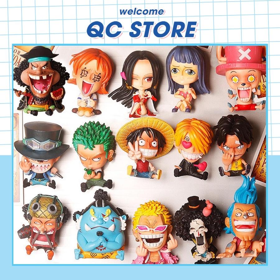 Mô hình 3D One Piece chibi Luffy Zoro Sanji Ace Sabo Nami Robin Choper Usopp Brook Franky Jinbei Boa Hancok Doflamingo-duoc-ban-tai-QC Store