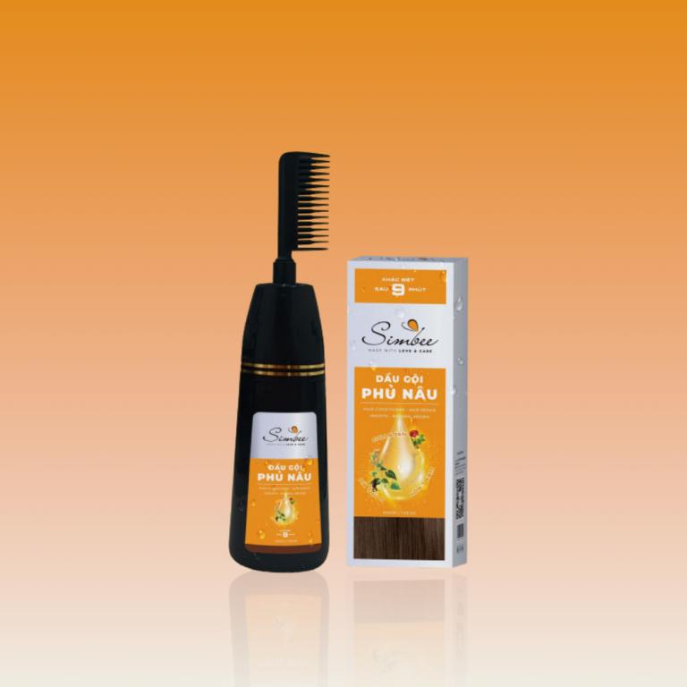 Dầu gội phủ bạc/ phủ nâu Simbee 200 ML - Dầu gội phủ bạc/ phủ nâu thảo dược, an toàn, lành tính, đen bóng/ nâu hạt dẻ-duoc-ban-tai-Minh Nguyệt Mall