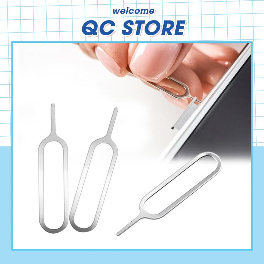 Que chọc sim S P bằng thép dùng lấy sim cho điện thoại samsung, oppo, xiaomi 3 Qc Store-duoc-ban-tai-QC Store