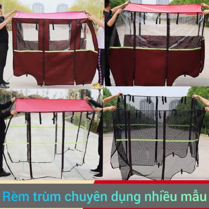 Rèm trùm mái che xe điện 3 bánh F68-PRO(Chỉ rèm trùm quây kín, không bao gồm mái che và xe) 130cm x 70cm-duoc-ban-tai-Mái che xe máy và xe điện Thiên Linh